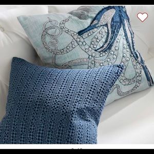 18” square Pottery Barn Honeycomb pillow covers